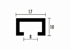 Aluminium-Profilschiene 1000 mm