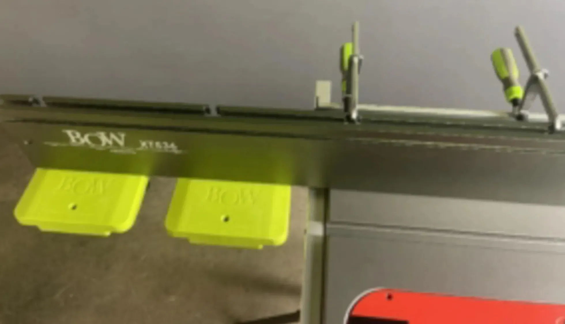 Auflageflächen für BOW XT-Anschlag