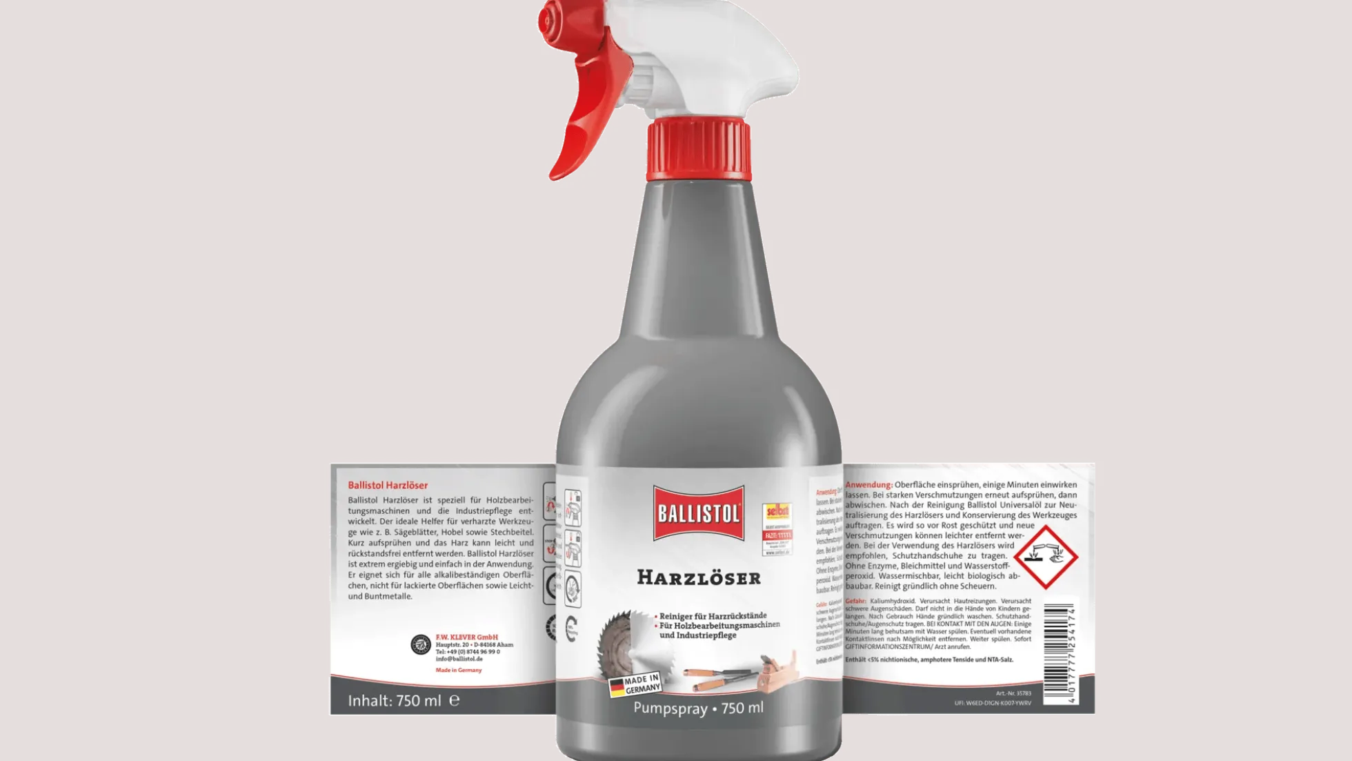 Ballistol Harzlöser Pumpsprüher, 750 ml
