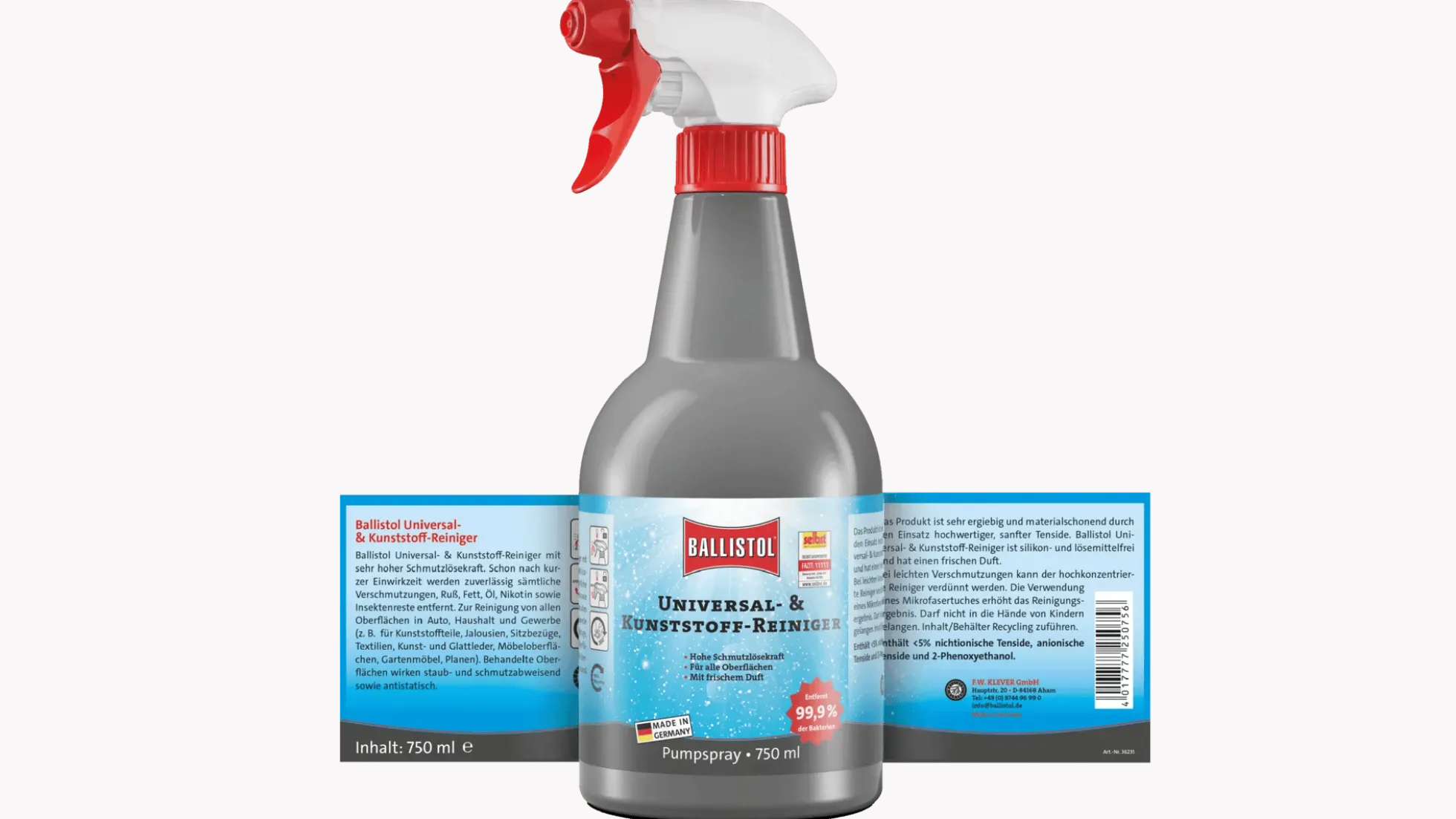 Ballistol Universal- und Kunststoff-Reiniger, 750 ml