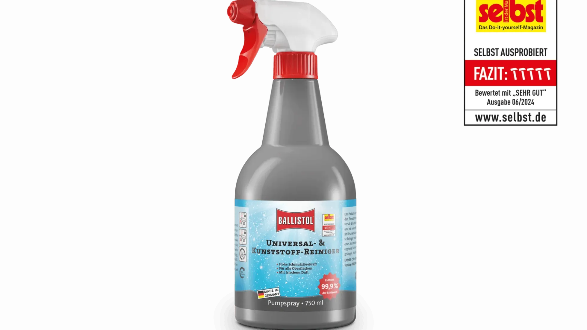 Ballistol Universal- und Kunststoff-Reiniger, 750 ml
