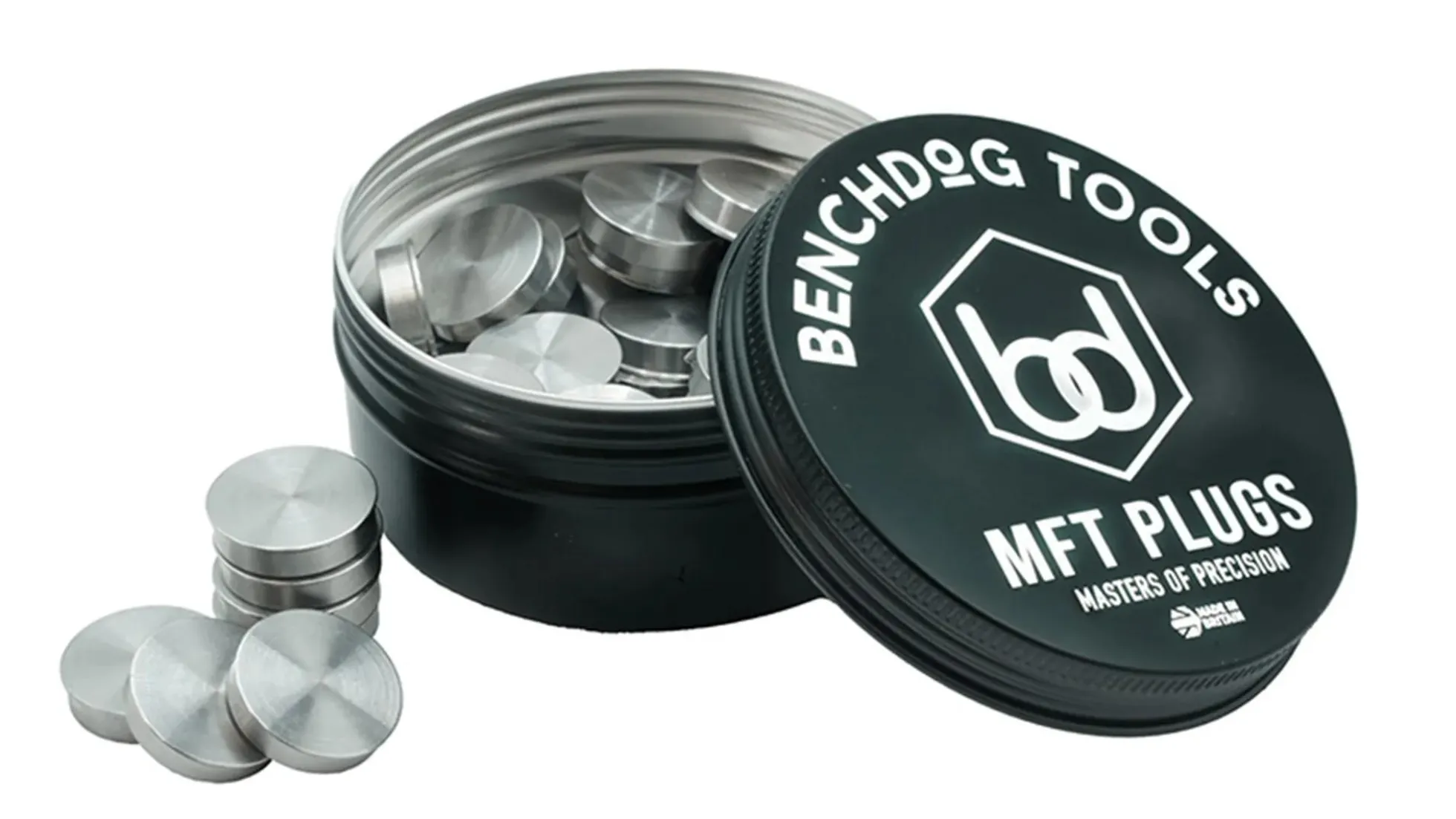 Benchdog Tools MFT Plugs® - Edelstahl magnetisch - 66 Stück