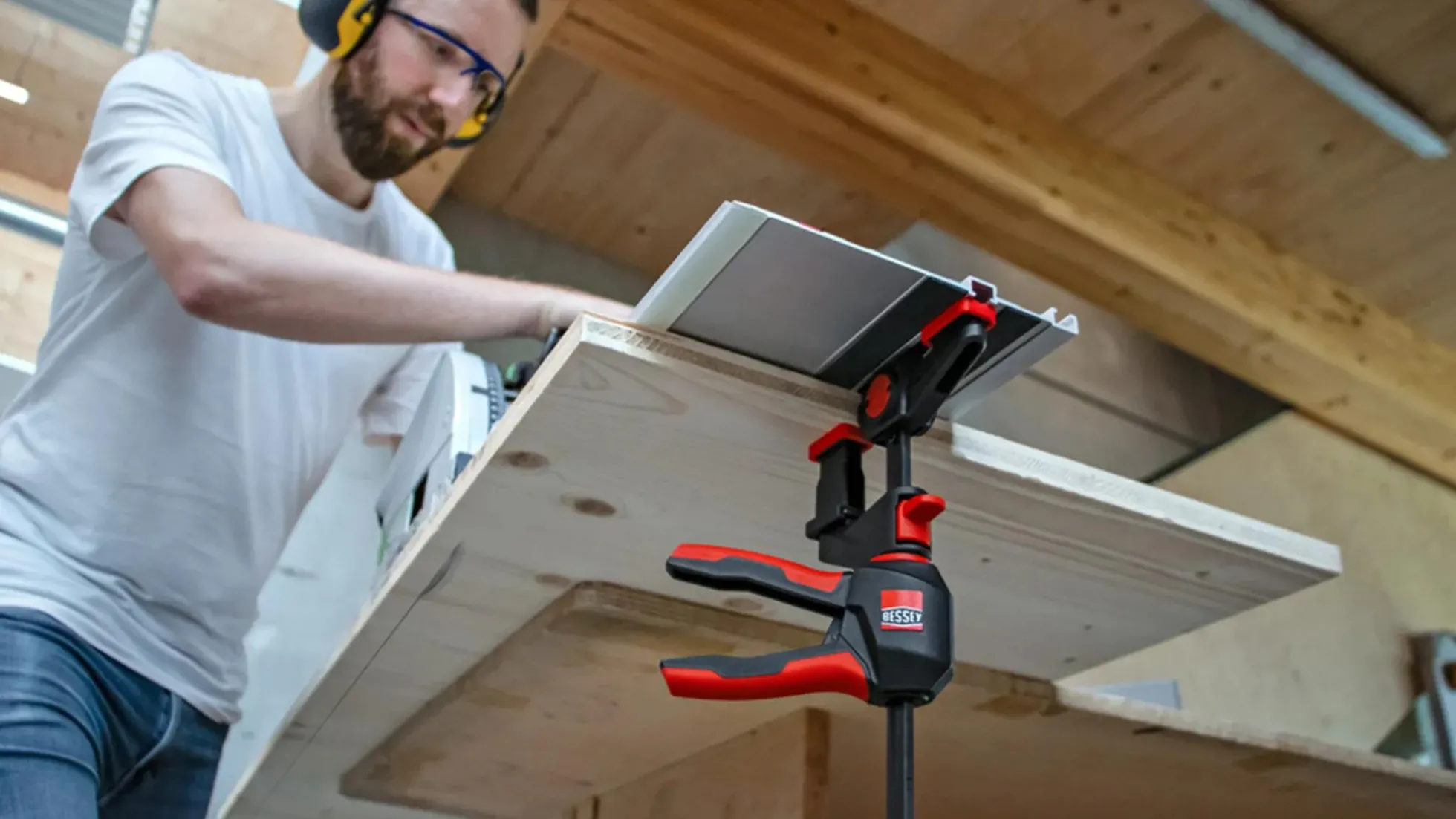 Bessey Einhand-Tischzwinge 360 /2er SET+Adapter
