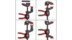 Bessey Einhand-Tischzwinge 360 /2er SET+Adapter