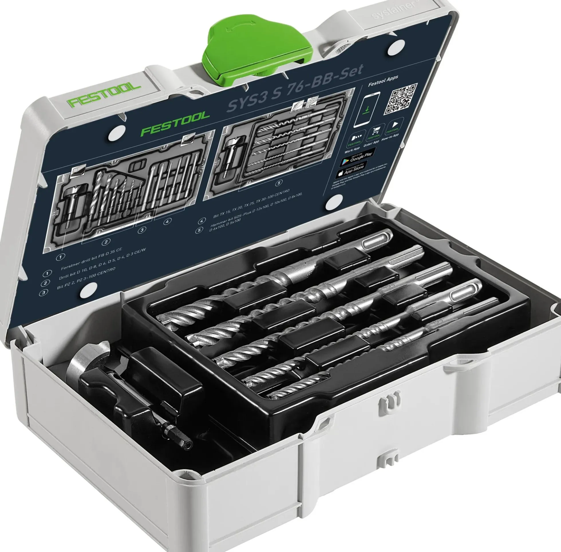 Bit und Bohrer-Set SYS3 S 76-BB-Set