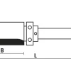 Bündigfräser mit Kugellager schaftseitig Ø 12,7 mm
