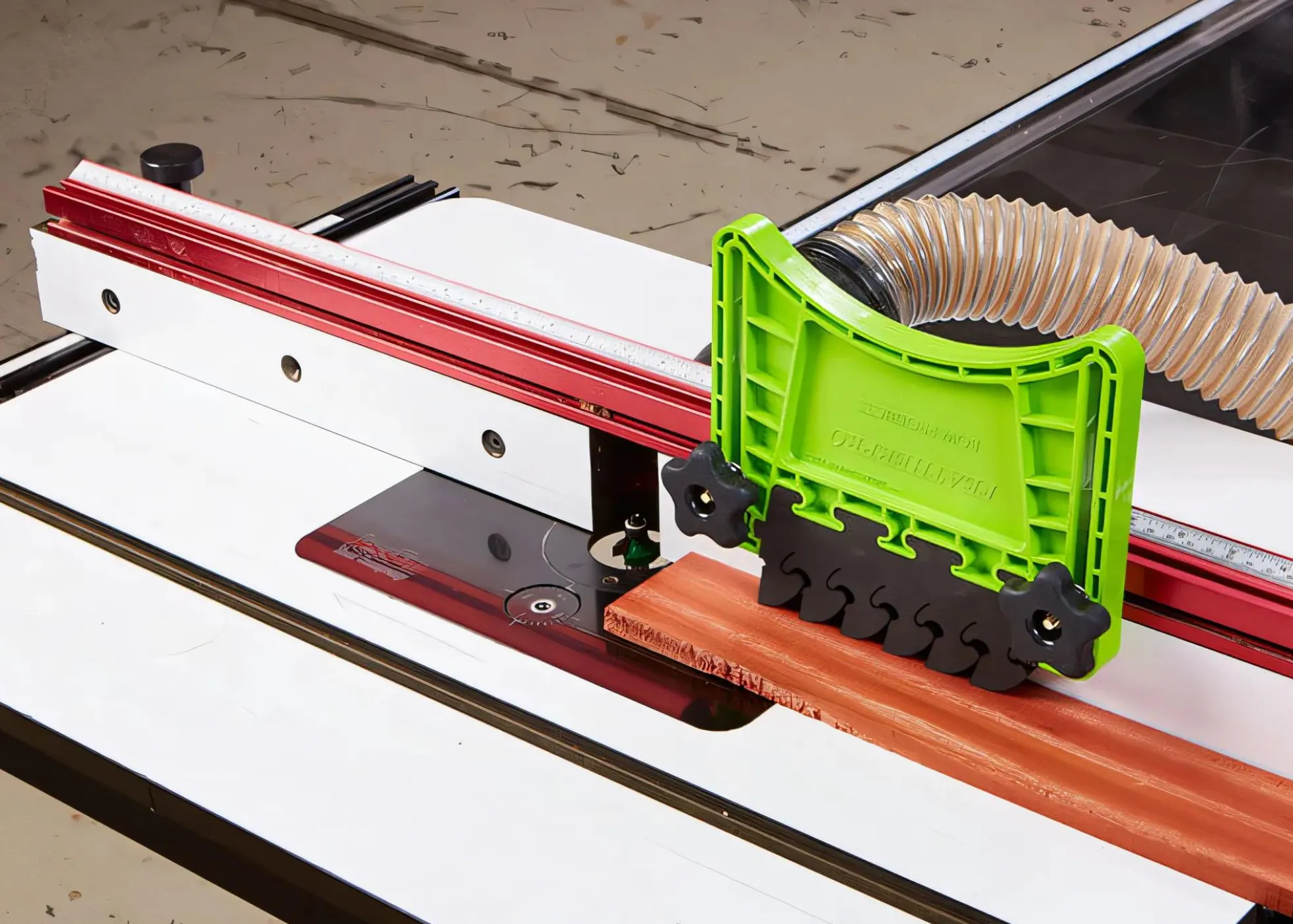 BOW Druckkamm FeatherPRO für Frästische und Tischsägen