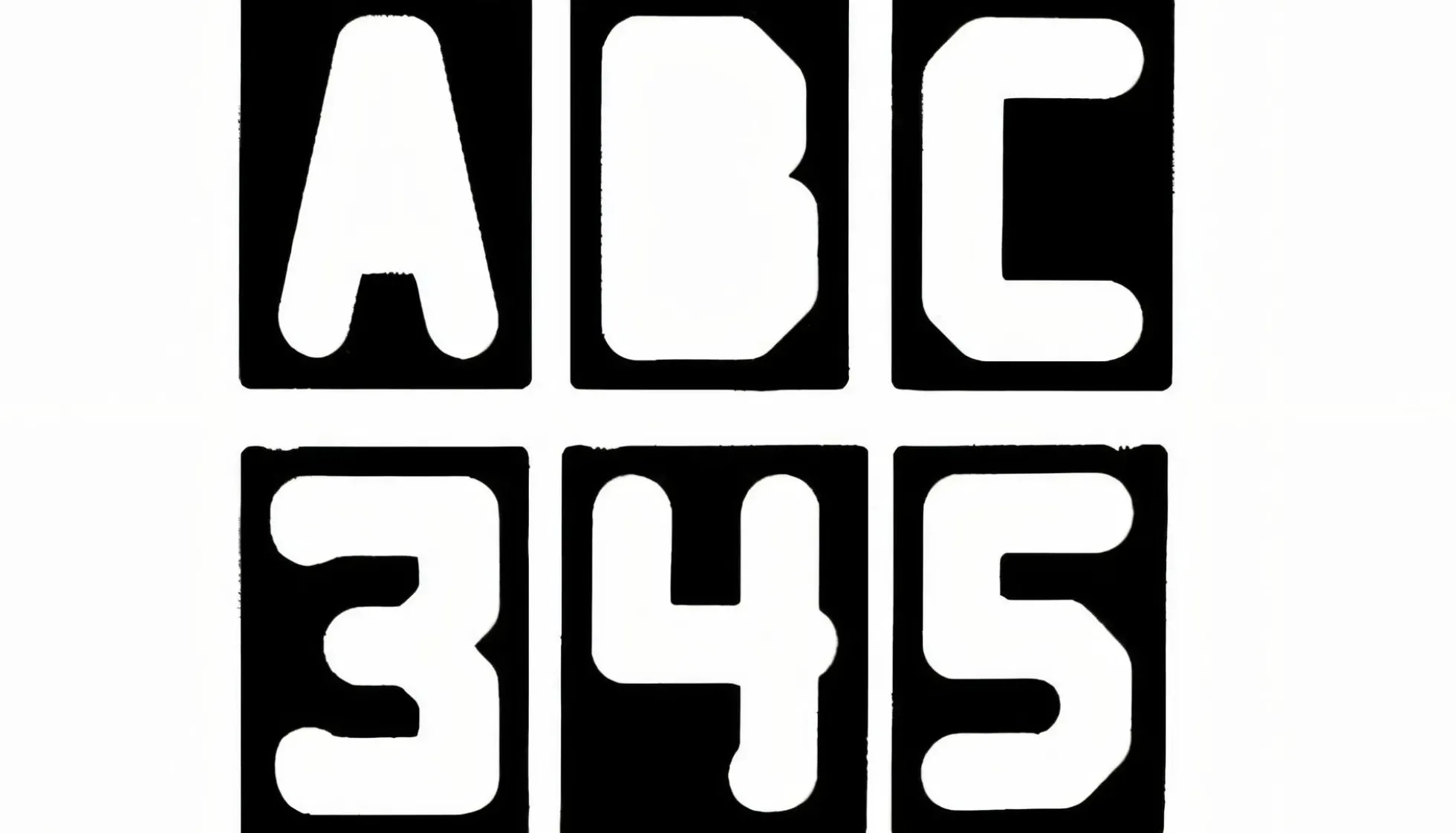 Buchstaben- & Zahlenschablonen