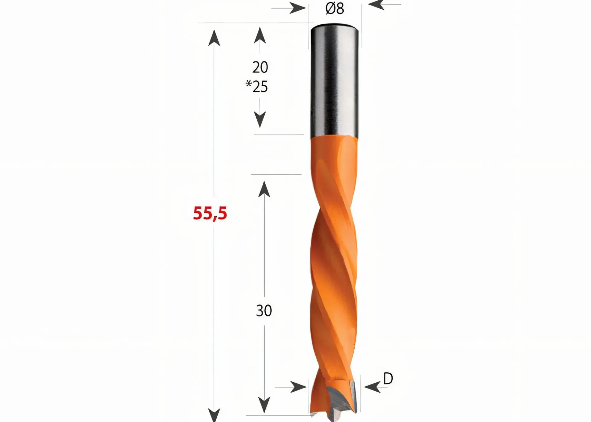 Dübelbohrer D 6 mm