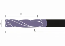 DIA® PERFORMANCE Spiralnutfräser D 12 mm - Z3