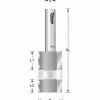 Doppel-Bündigfräser HW (HM) Z=2+2