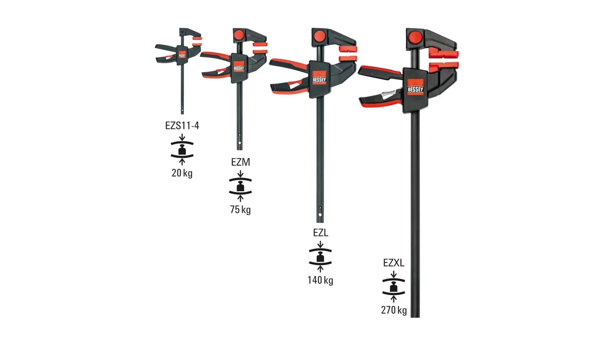 Einhandzwinge EZXL 600/90