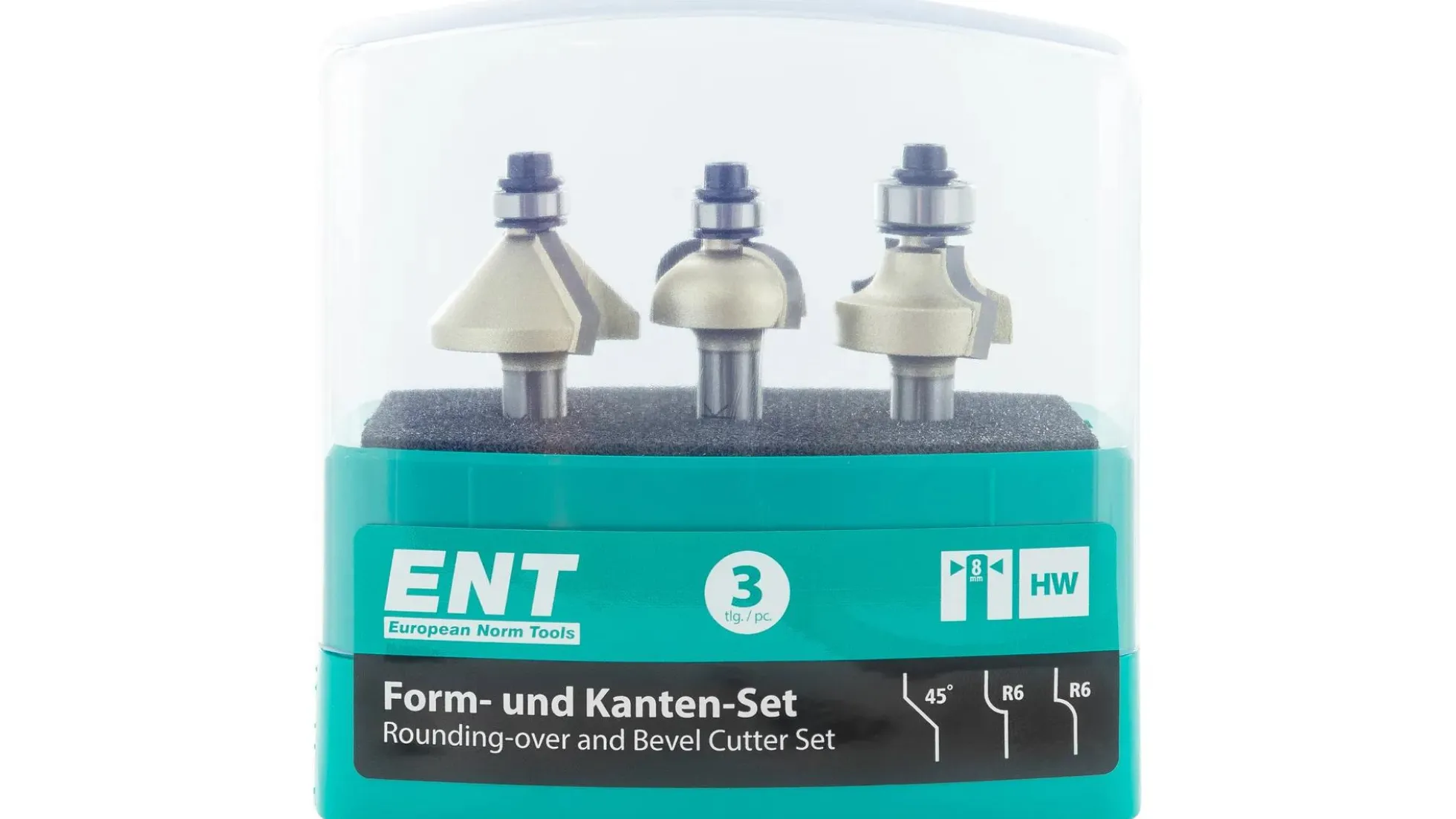 ENT Fräserset Form und Kante - 3-teilig