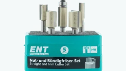 ENT Fräserset Nut- und Bündigfräser - 5-teilig