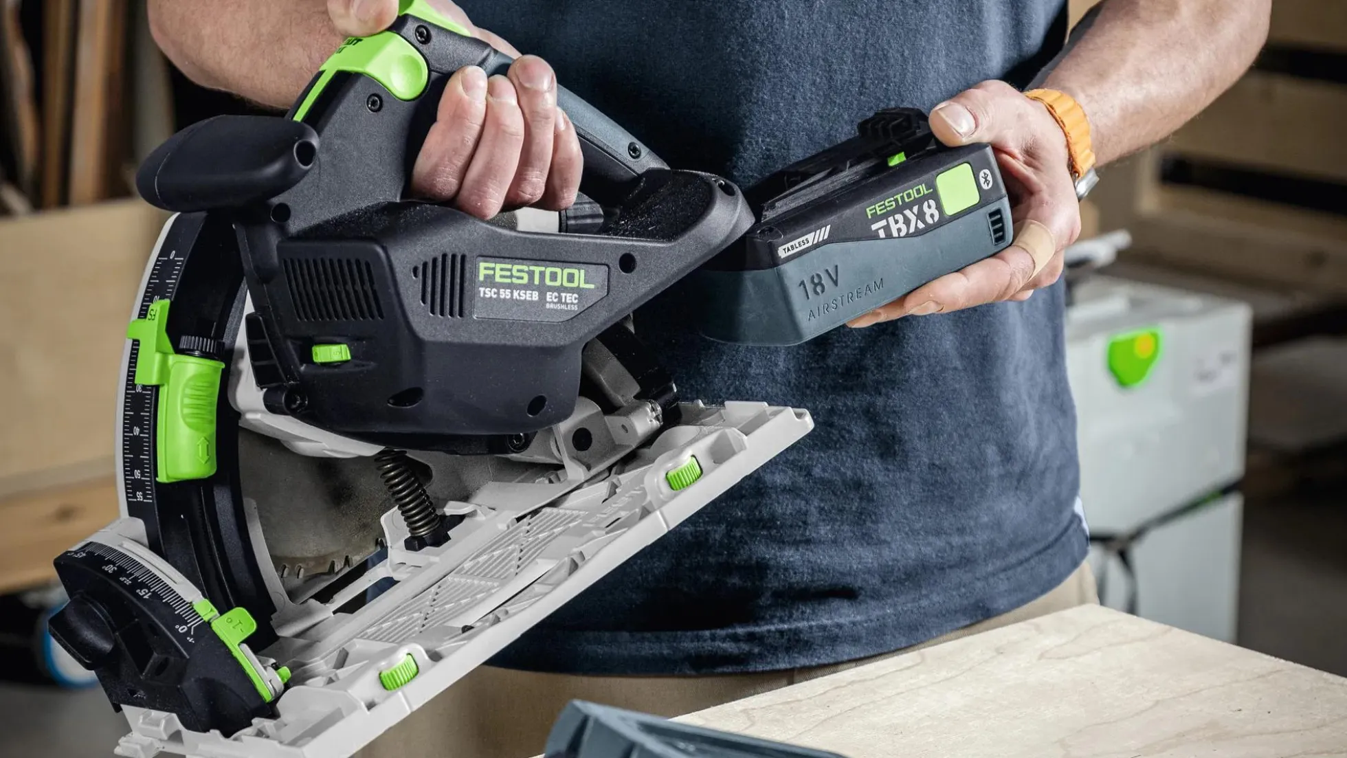 Festool Akku-Tauchsäge TSC 55 KSEB-Basic