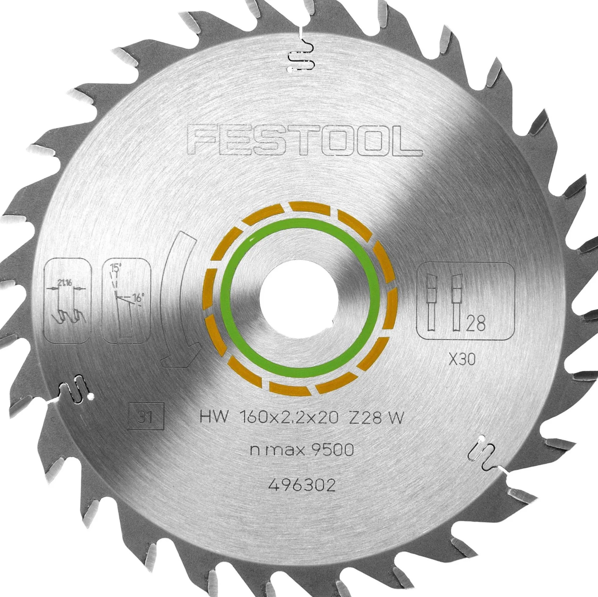 Festool Kreissägeblatt-Set KSB-SORT/3 W 160x2,2