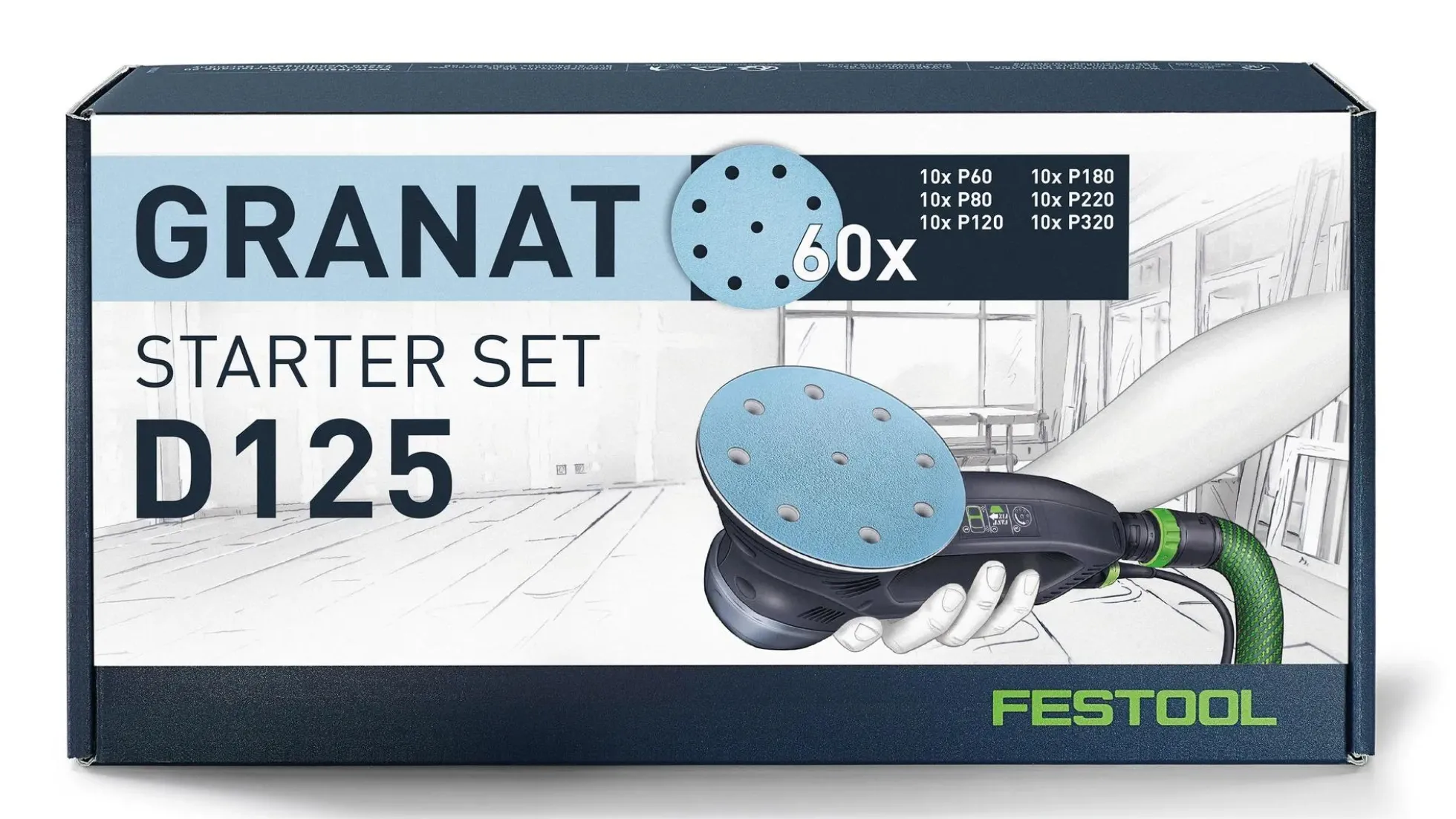 Festool Schleifmittel D125 GR-Set Granat