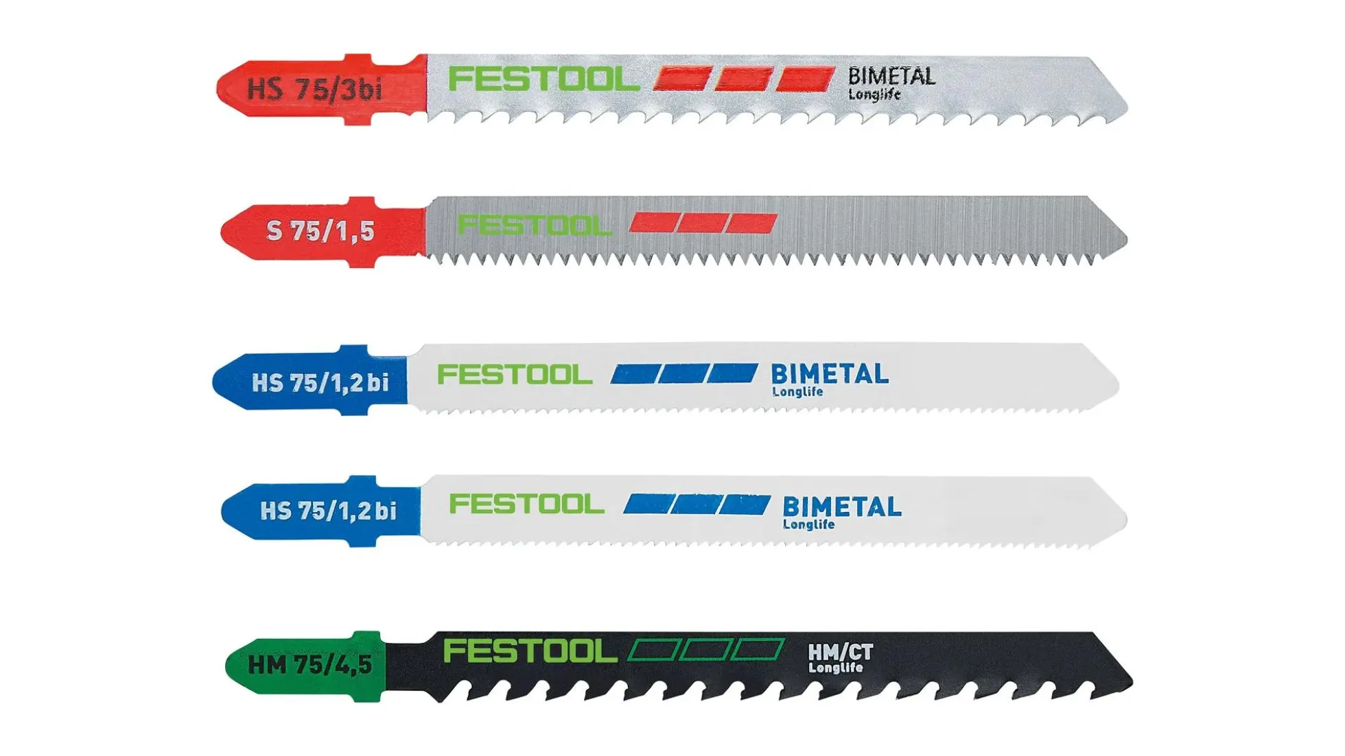 Festool Stichsägeblatt-Set STS-Sort/21 P/M/B