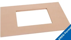 Frässchablone ELP-FS für Einlegeplatten im KREG-Format
