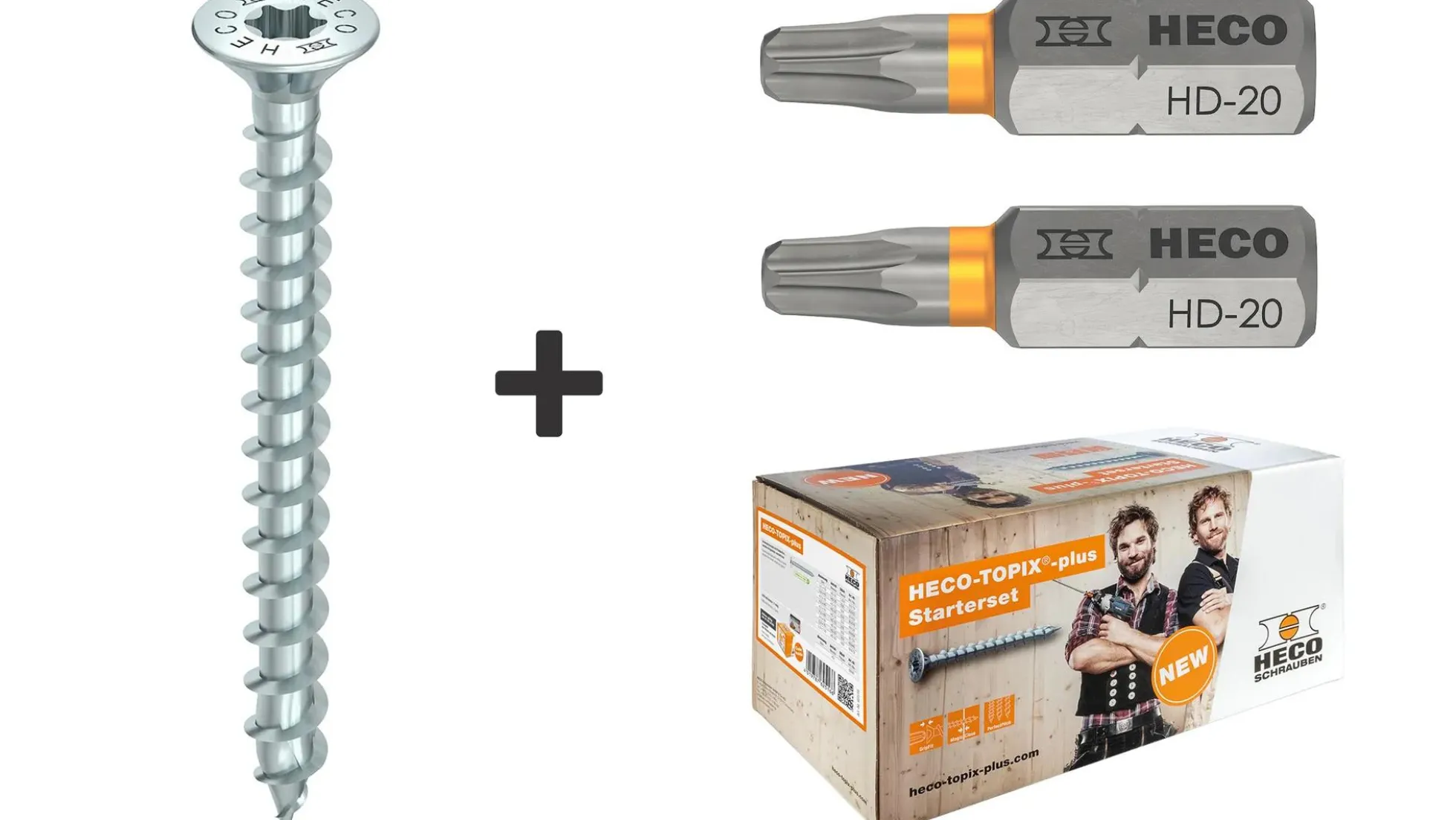 HECO-TOPIX-plus Senkkopf 3,5x35 + Bit HD-20