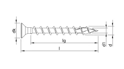 HECO-TOPIX-plus 4,5 x 40, Beschlagschraube, Senkkop, HECO-Drive, VVG, A3K, 500 Stück