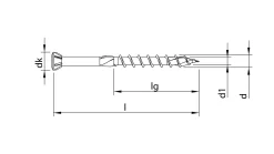 HECO-TOPIX-plus 3,5 x 40, Glasleistenschraube, T-Drive, TG, A3K, 500 Stück