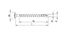 HECO-TOPIX-plus 4,0 x 35, Rückwandschraube, T-Drive, VVG, A3K, 500 Stück