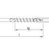 HECO-TOPIX-plus 3,0 x 30, Senkkopfschraube, T-Drive, TG, A3K, 1000 Stück