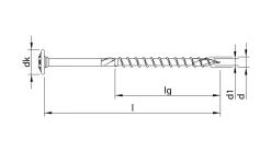 HECO-TOPIX-plus 6,0 x 120, Tellerkopfschraube, T-25, TG, A3K, 100 Stück