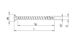 HECO-TOPIX-plus 4,5 x 80, Verlegeschraube, HECO-Drive, VVG, A3K, 200 Stück