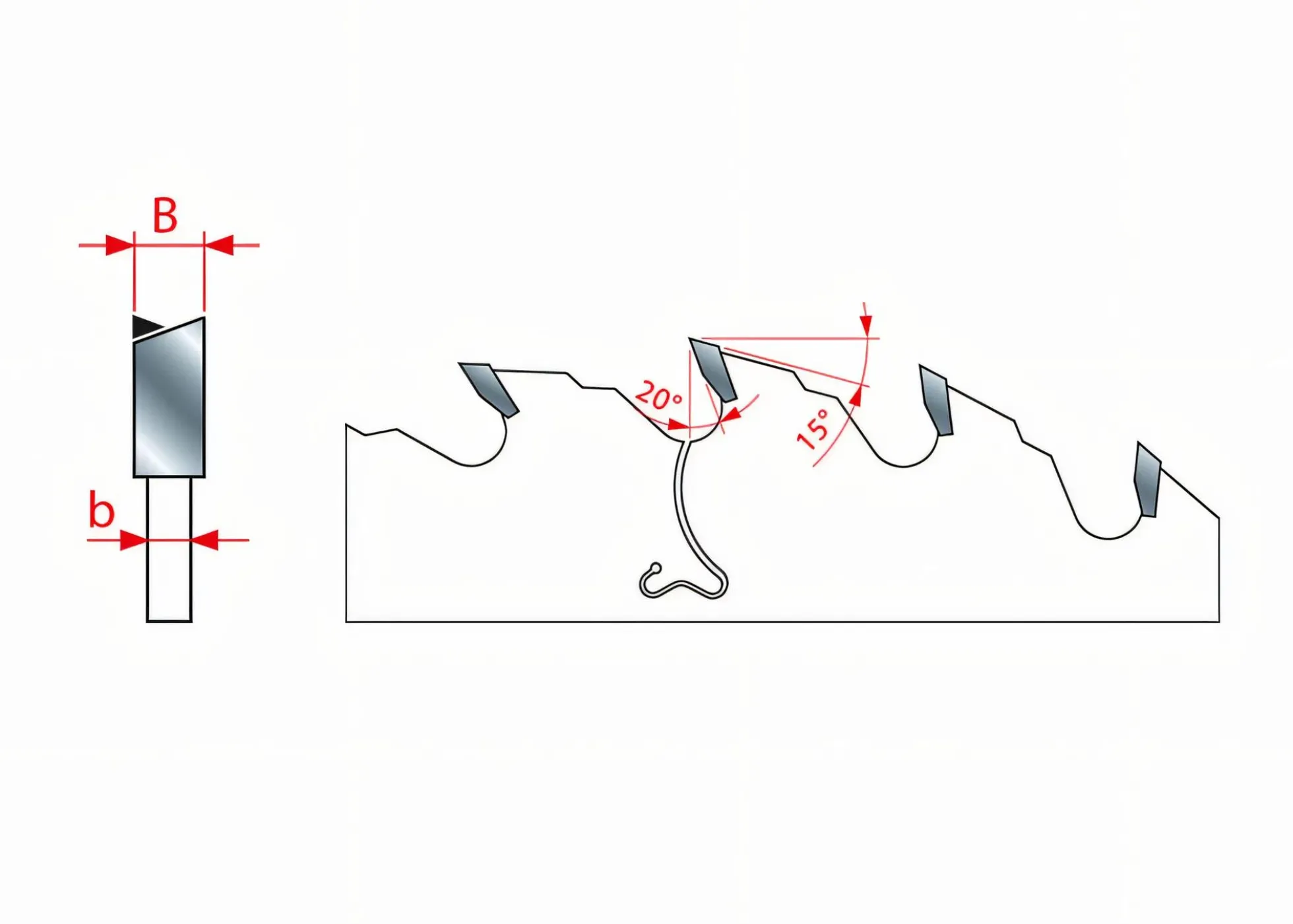 HM-Kreissägeblatt für Massivholz LU1D-0100