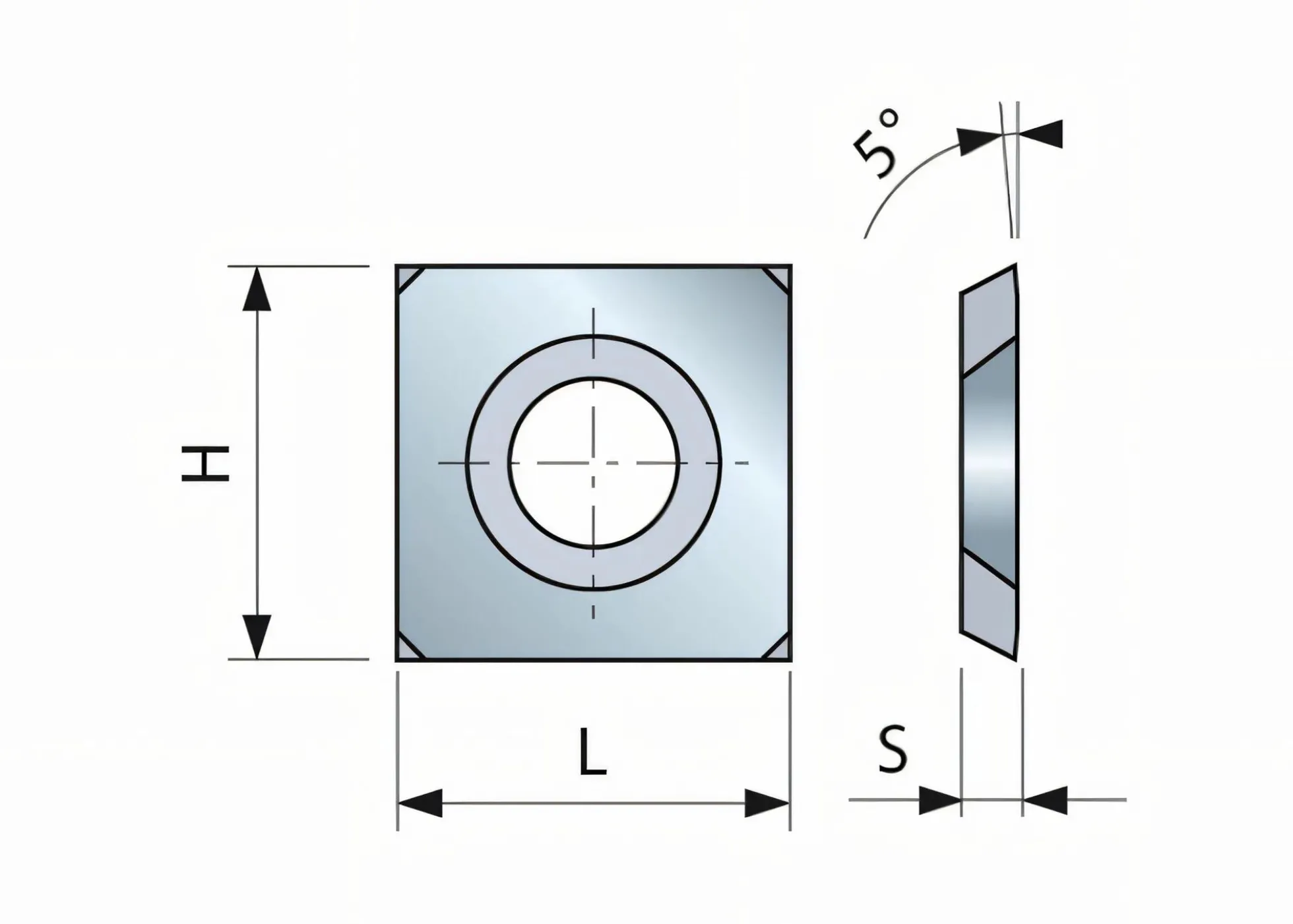 HM-Vorschneider 15 x 15 x 2,5 mm