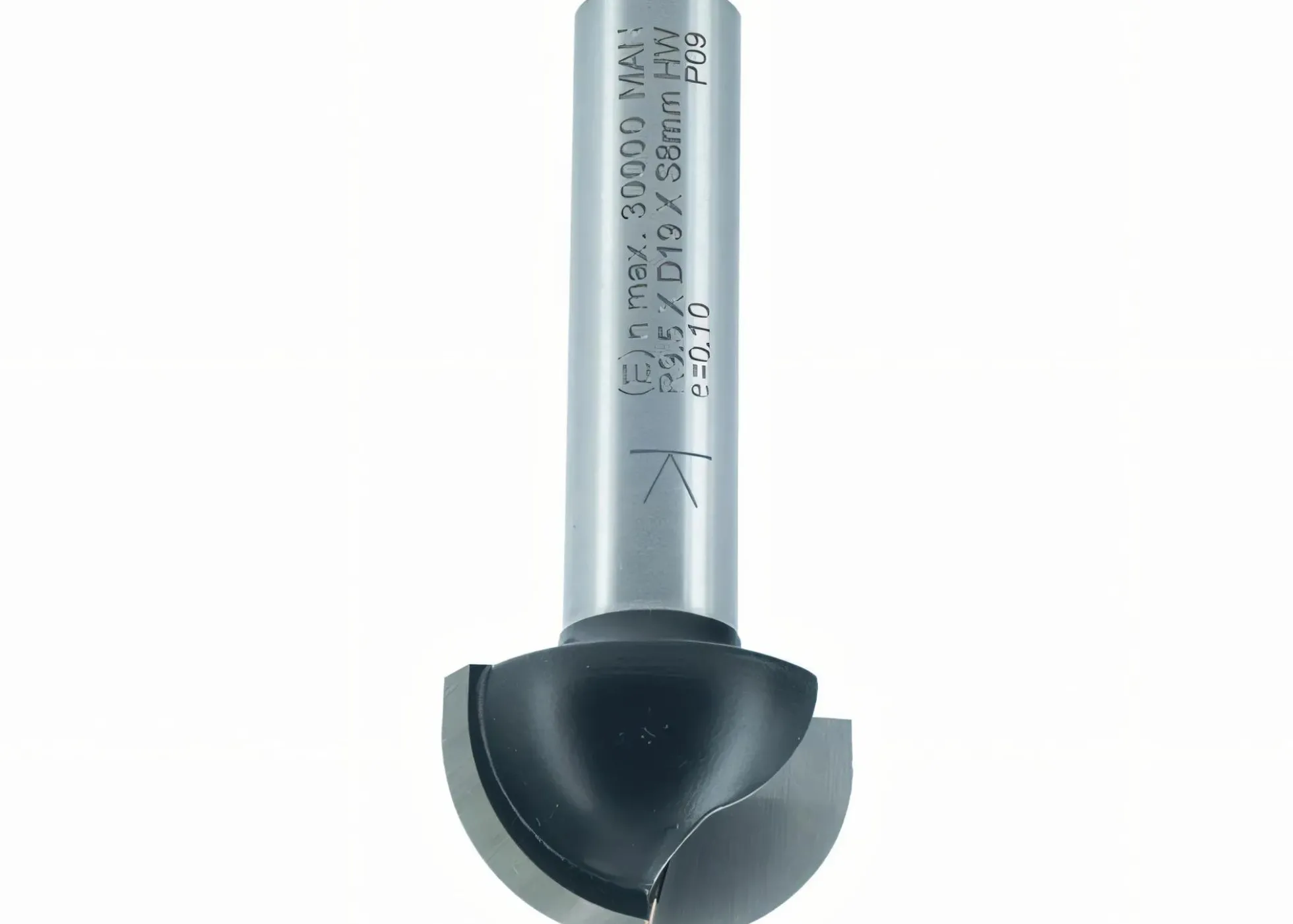 Hohlkehlfräser HM Z2 R: 9,5mm NL: 11mm