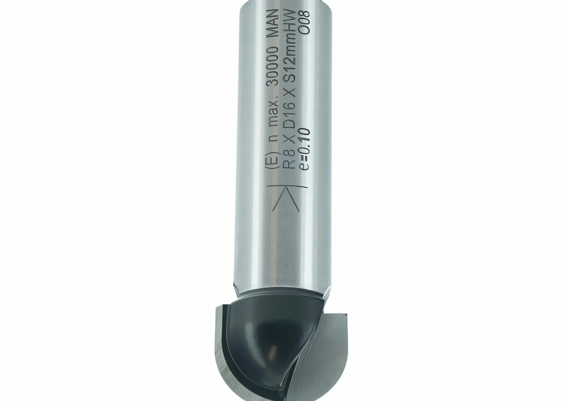 Hohlkehlfräser HM Z2 R: 12,7mm NL: 19mm SL: 40mm