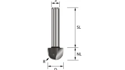 Hohlkehlfräser R12 HW (HM)