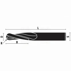 Hohlkehl-Spiralnutfräser VHM Ø 10 mm