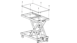 Holzprofi Maker Scherenhubtisch S