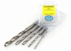 Holzspiralbohrer-Bits lang HSS-G 5-tlg.