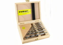 Holzspiralbohrer-Bits lang HSS-G 7-tlg.