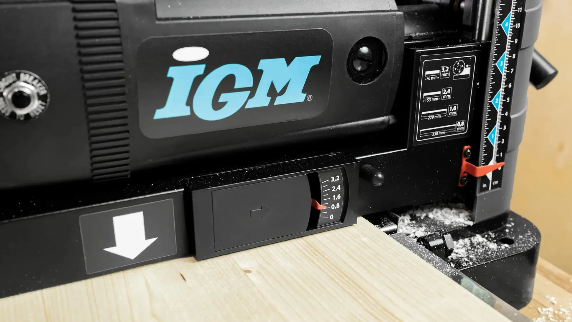 IGM PS33 Dickenhobel mit Spiralwelle