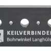 Keilverbinder Bohrschablone für Langhülsen 15