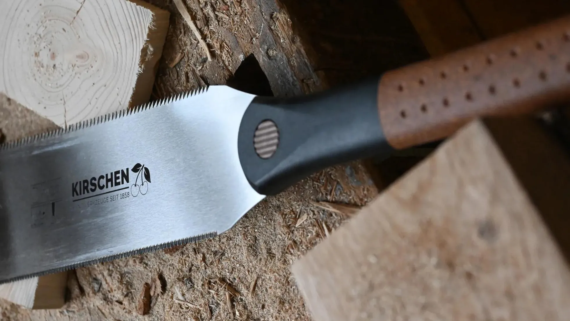 KIRSCHEN "Ryoba" Feinschnittsäge mit Korkgriff