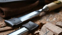 KIRSCHEN Stechbeitelsatz in Veloursledertasche, 6-teilig