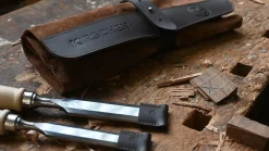 KIRSCHEN Stechbeitelsatz in Veloursledertasche, 8-teilig