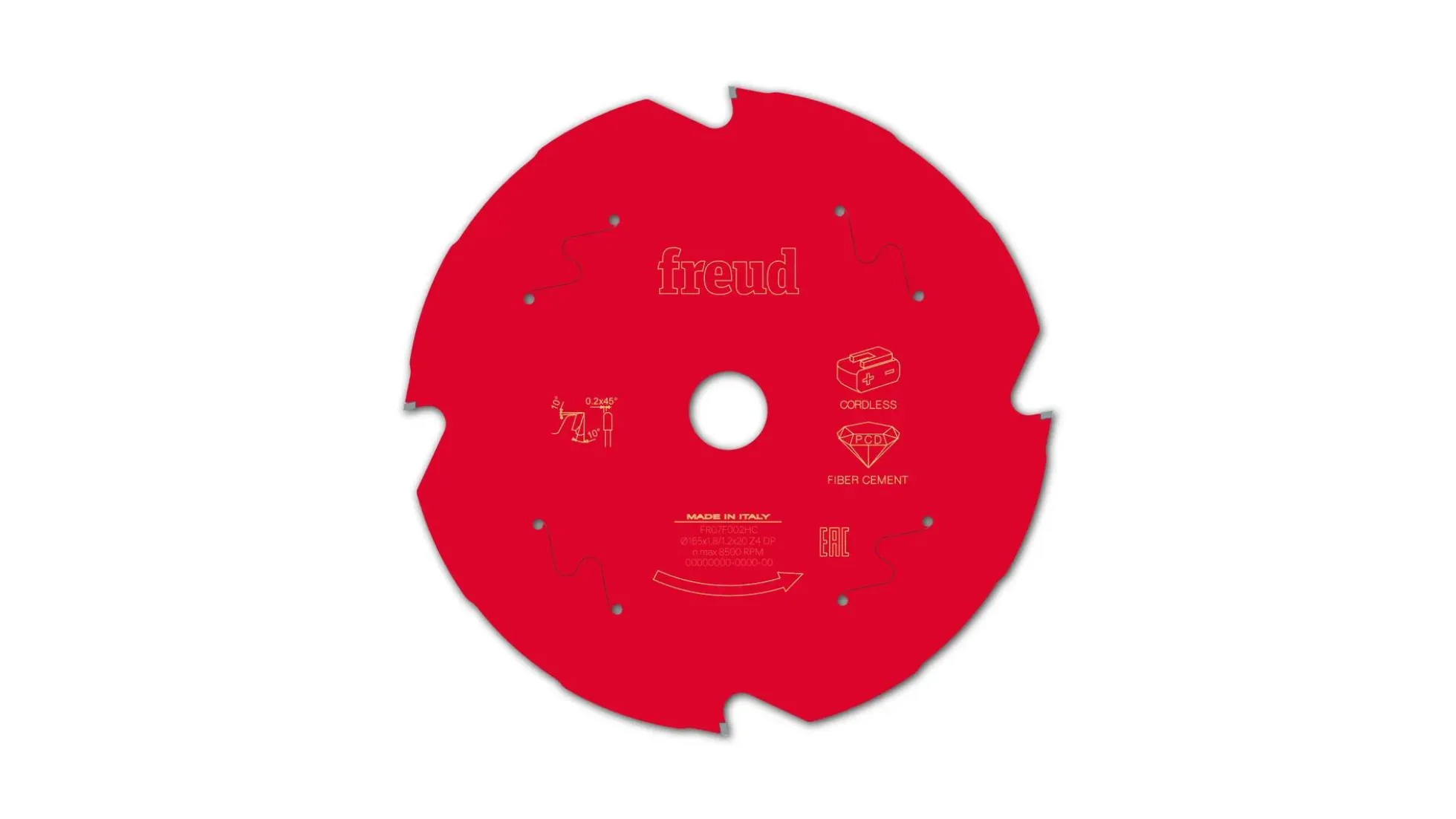 Kreissägeblatt DIA 165 x 1.8/1.2 x 20 mm, Z=4