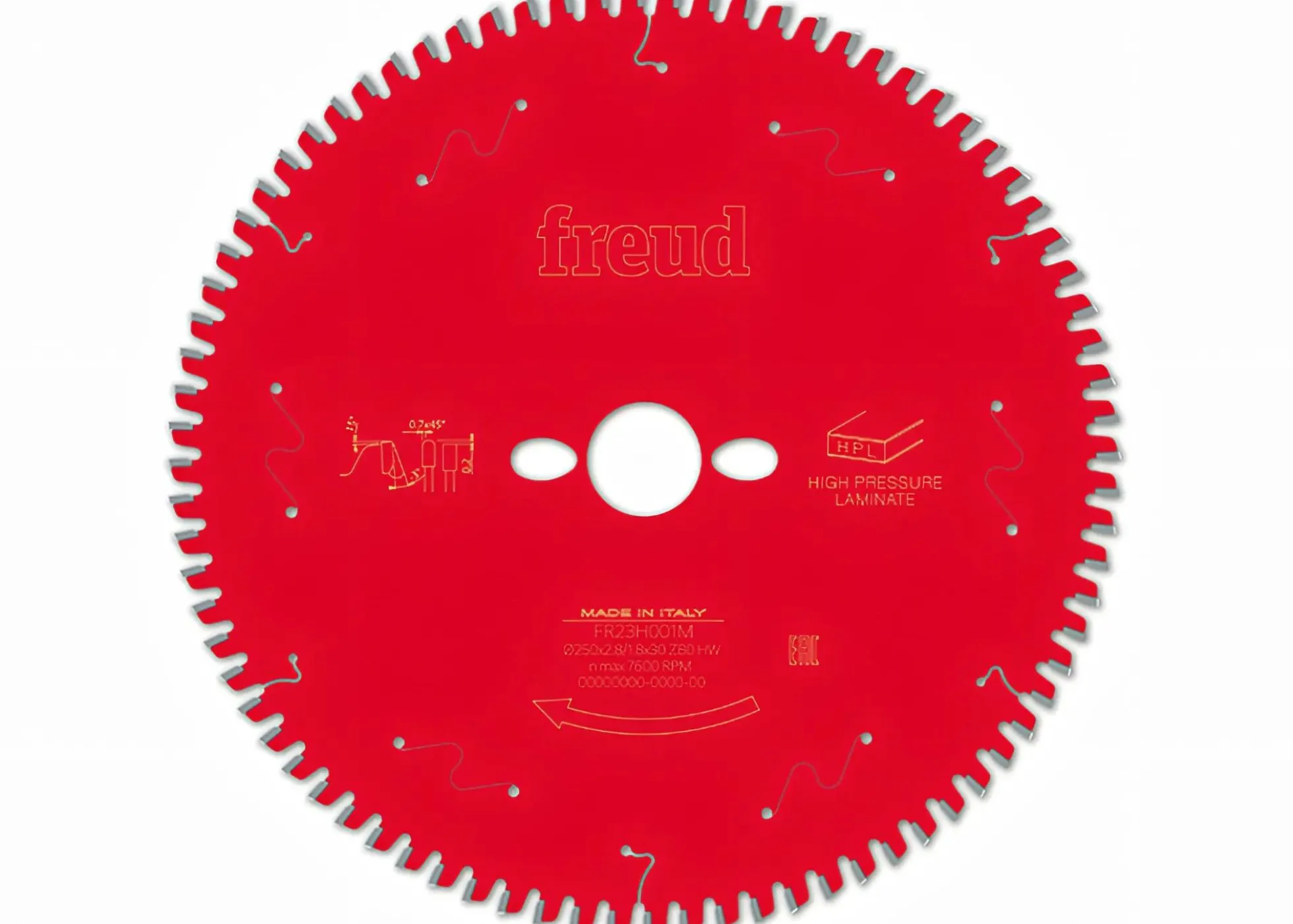 Kreissägeblatt HM Mineralwerkstoff 250 x 2.8/1.8 x 30 mm, Z=80