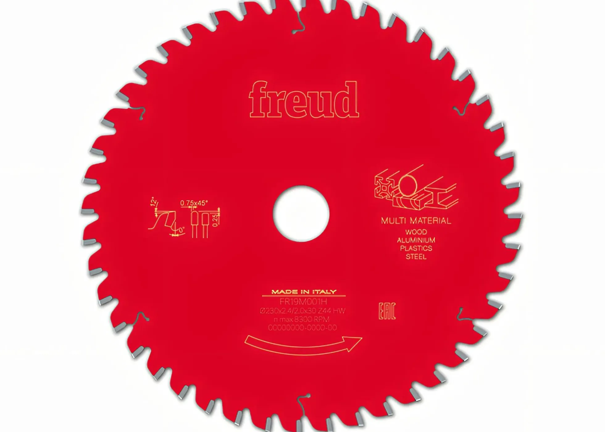 Kreissägeblatt HM 230 x 2.4/2.0 x 30 mm, Z=44