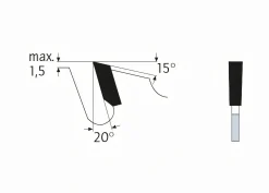 Kreissägeblatt HM 350 x 3,5/2,5 x 30 mm, Z= 16