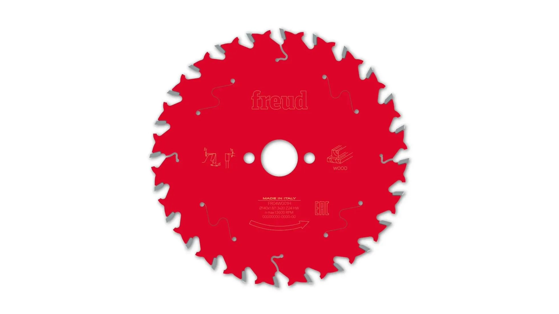 Kreissägeblatt HM 140 x 1.8/1.3 x 20 mm, Z=24