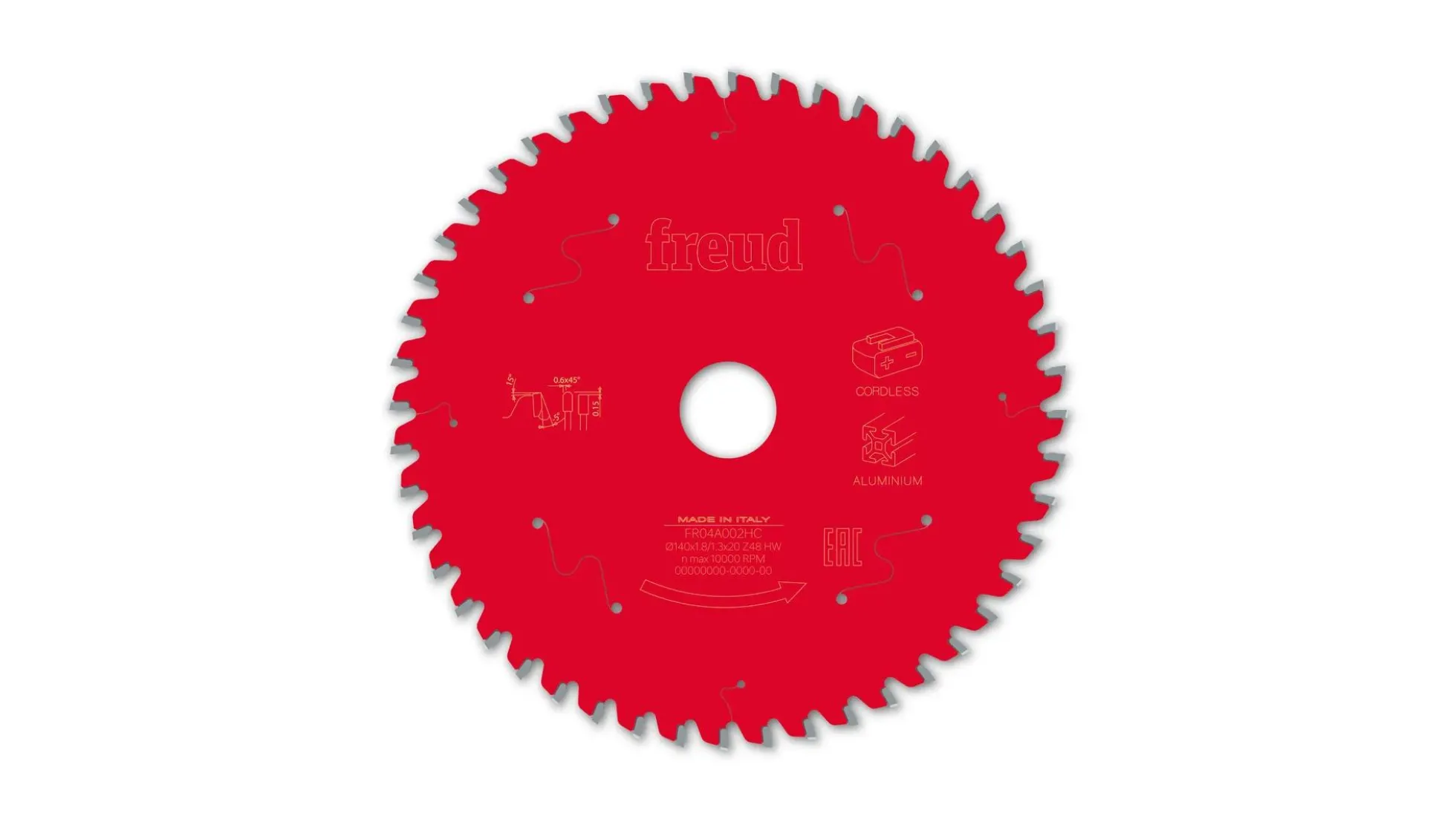 Kreissägeblatt HM 140 x 1.8/1.3 x 20 mm, Z=48